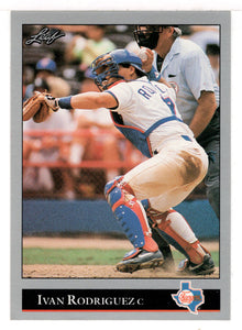 Ivan Rodriguez - Texas Rangers (MLB Baseball Card) 1992 Leaf # 194 Mint