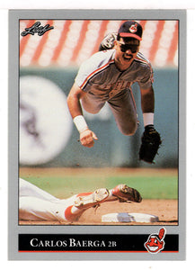 Carlos Baerga - Cleveland Indians (MLB Baseball Card) 1992 Leaf # 202 Mint