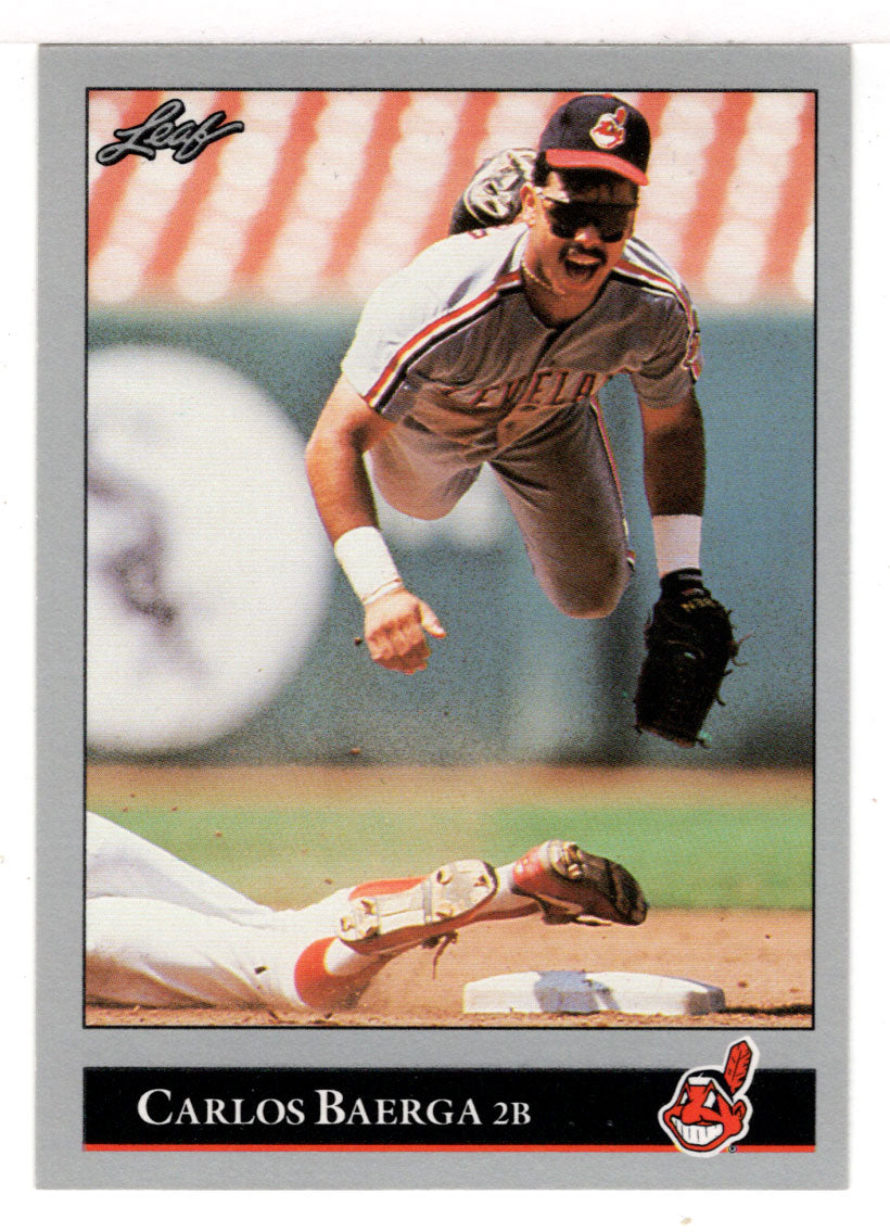 Carlos Baerga - Cleveland Indians (MLB Baseball Card) 1992 Leaf # 202 Mint