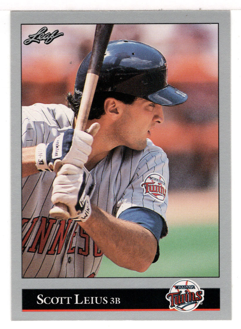 Scott Leius - Minnesota Twins (MLB Baseball Card) 1992 Leaf # 214 Mint