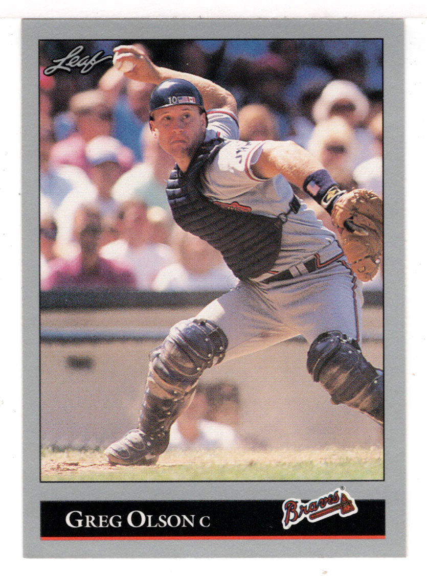 Greg Olson - Atlanta Braves (MLB Baseball Card) 1992 Leaf # 226 Mint