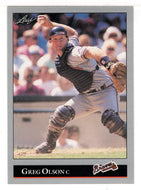 Greg Olson - Atlanta Braves (MLB Baseball Card) 1992 Leaf # 226 Mint