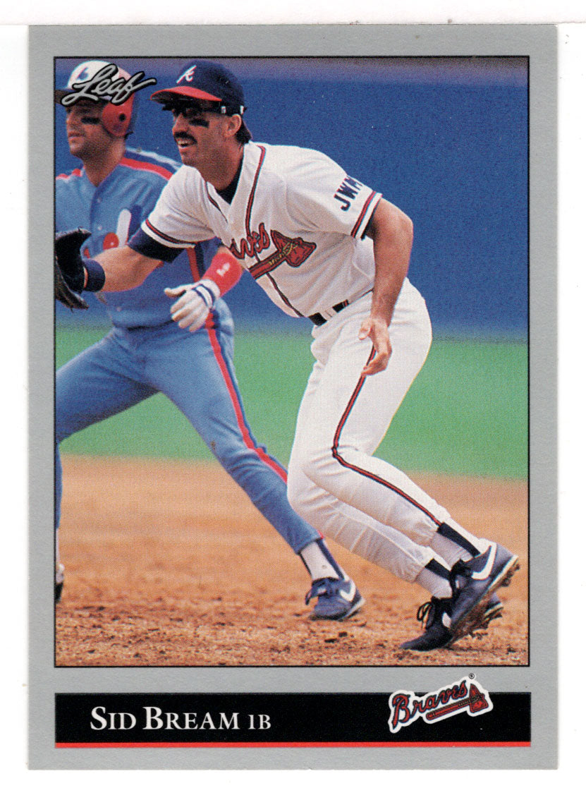 Sid Bream - Atlanta Braves (MLB Baseball Card) 1992 Leaf # 242 Mint
