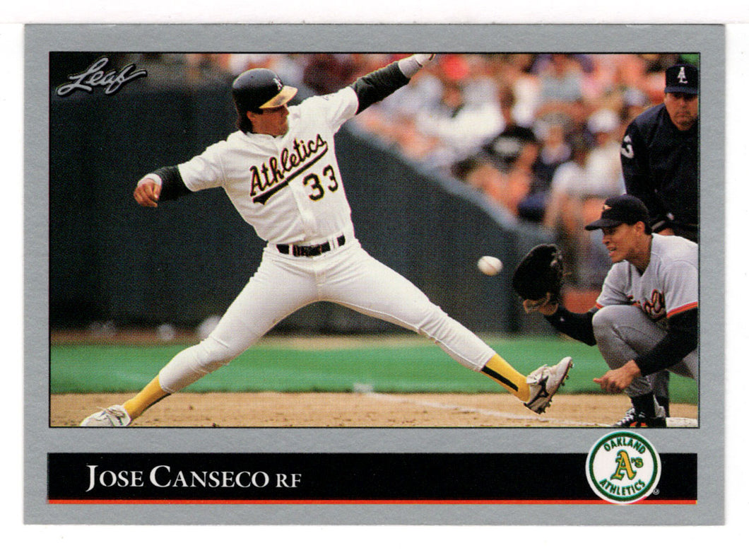 Jose Canseco - Oakland Athletics (MLB Baseball Card) 1992 Leaf # 267 Mint