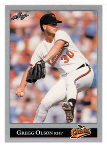 Gregg Olson - Baltimore Orioles (MLB Baseball Card) 1992 Leaf # 277 Mint
