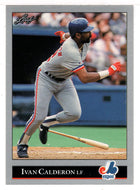 Ivan Calderon - Montreal Expos (MLB Baseball Card) 1992 Leaf # 283 Mint