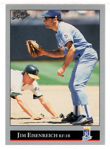 Jim Eisenreich - Kansas City Royals (MLB Baseball Card) 1992 Leaf # 295 Mint