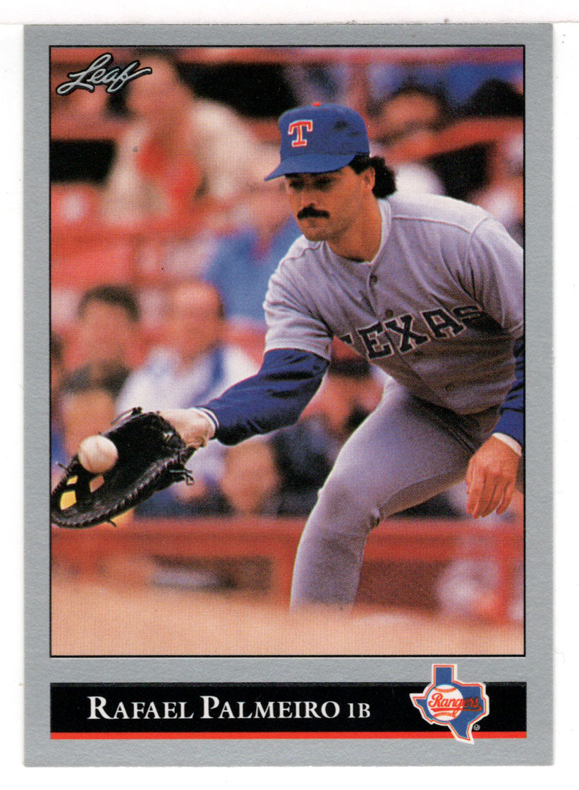 Rafael Palmeiro - Texas Rangers (MLB Baseball Card) 1992 Leaf # 296 Mint