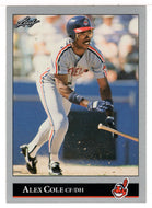 Alex Cole - Cleveland Indians (MLB Baseball Card) 1992 Leaf # 307 Mint