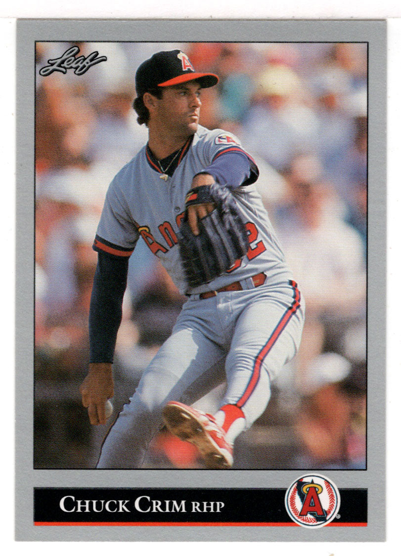 Chuck Crim - California Angels (MLB Baseball Card) 1992 Leaf # 312 Mint