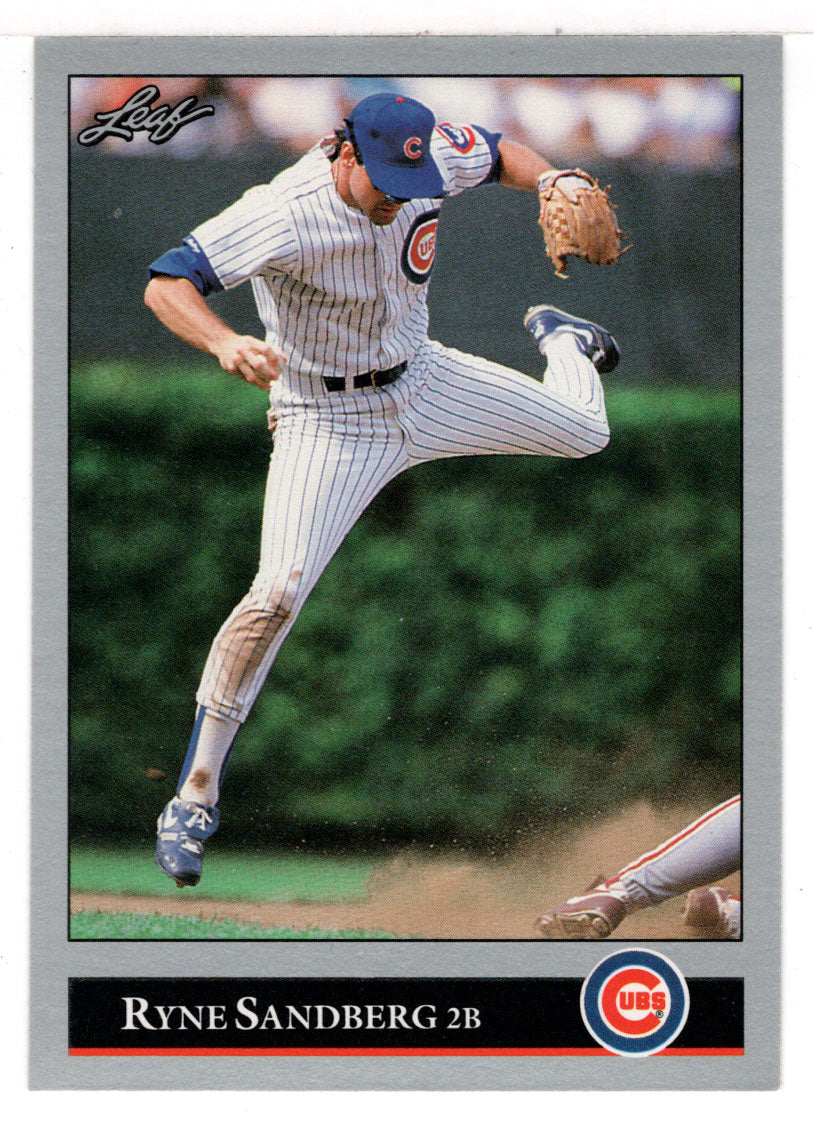 Ryne Sandberg - Chicago Cubs (MLB Baseball Card) 1992 Leaf # 317 Mint