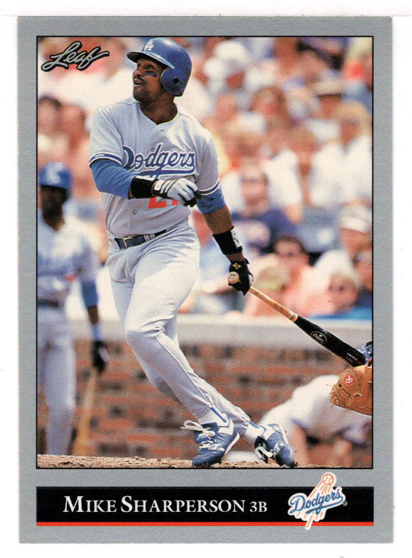 Mike Sharperson - Los Angeles Dodgers (MLB Baseball Card) 1992 Leaf # 318 Mint