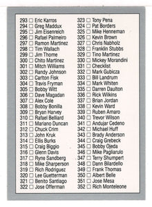 Checklist # 4 (MLB Baseball Card) 1992 Leaf # 331 Mint