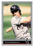 Craig Grebeck - Chicago White Sox (MLB Baseball Card) 1992 Leaf # 344 Mint