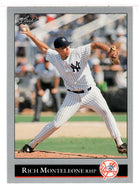 Rich Monteleone - New York Yankees (MLB Baseball Card) 1992 Leaf # 352 Mint