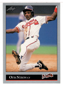 Otis Nixon signed Atlanata Braves 1992 Donruss Highlights baseball card