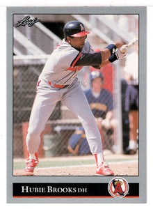 Hubie Brooks - California Angels (MLB Baseball Card) 1992 Leaf # 378 Mint