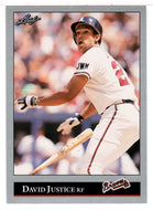 David Justice - Atlanta Braves (MLB Baseball Card) 1992 Leaf # 404 Mint