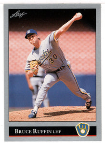 Bruce Ruffin - Milwaukee Brewers (MLB Baseball Card) 1992 Leaf # 414 Mint