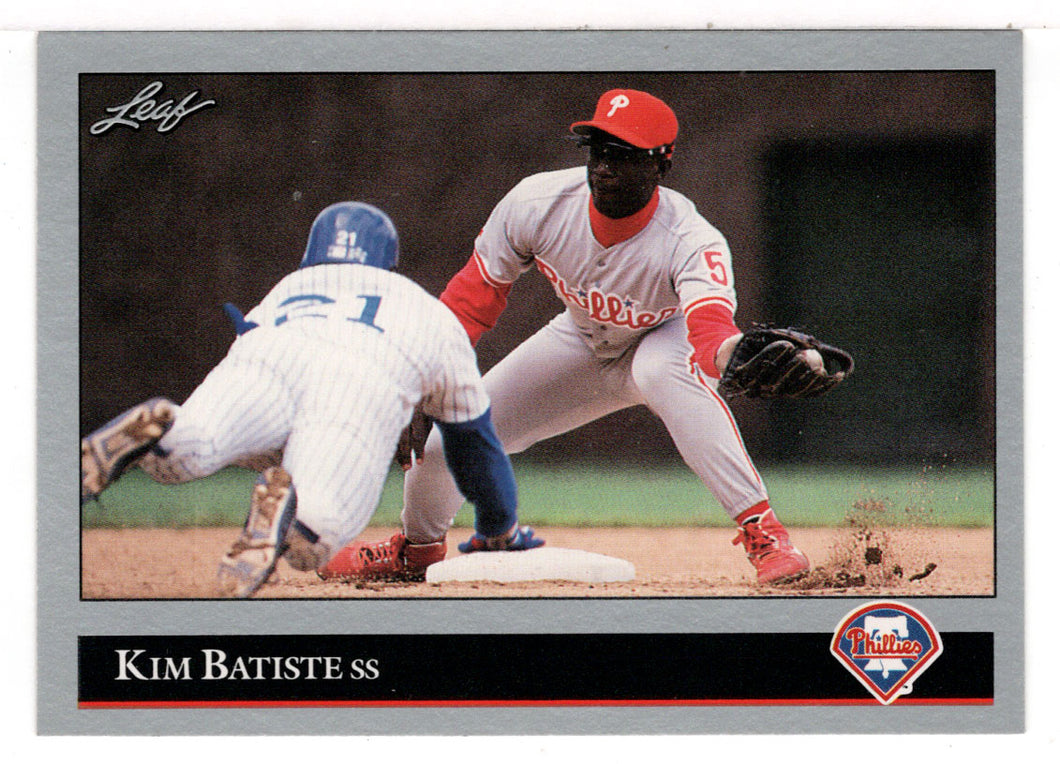 Kim Batiste - Philadelphia Phillies (MLB Baseball Card) 1992 Leaf # 421 Mint