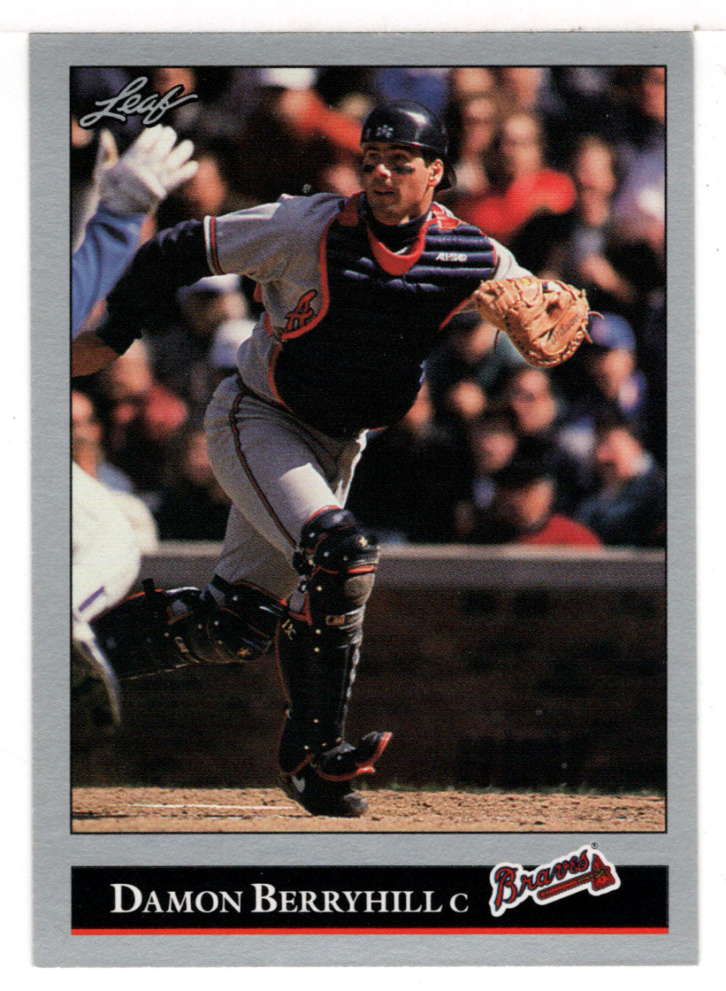 Damon Berryhill - Atlanta Braves (MLB Baseball Card) 1992 Leaf # 423 Mint