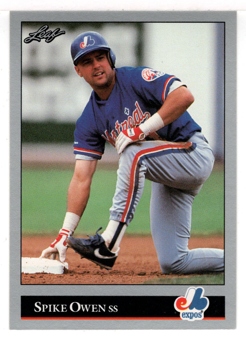 Spike Owen - Montreal Expos (MLB Baseball Card) 1992 Leaf # 455 Mint