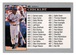 Checklist # 6 (MLB Baseball Card) 1992 Leaf # 463 Mint
