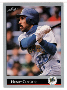 Henry Cotto - Seattle Mariners (MLB Baseball Card) 1992 Leaf # 472 Mint
