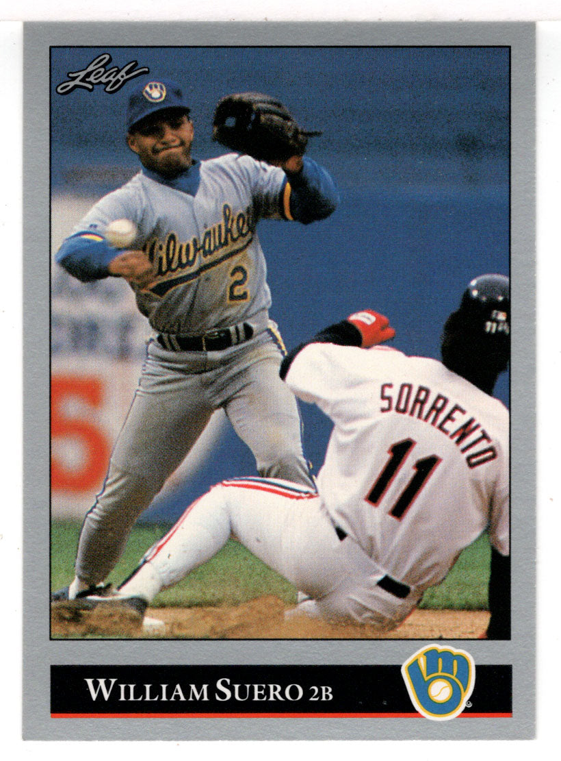 William Suero - Milwaukee Brewers (MLB Baseball Card) 1992 Leaf # 475 Mint