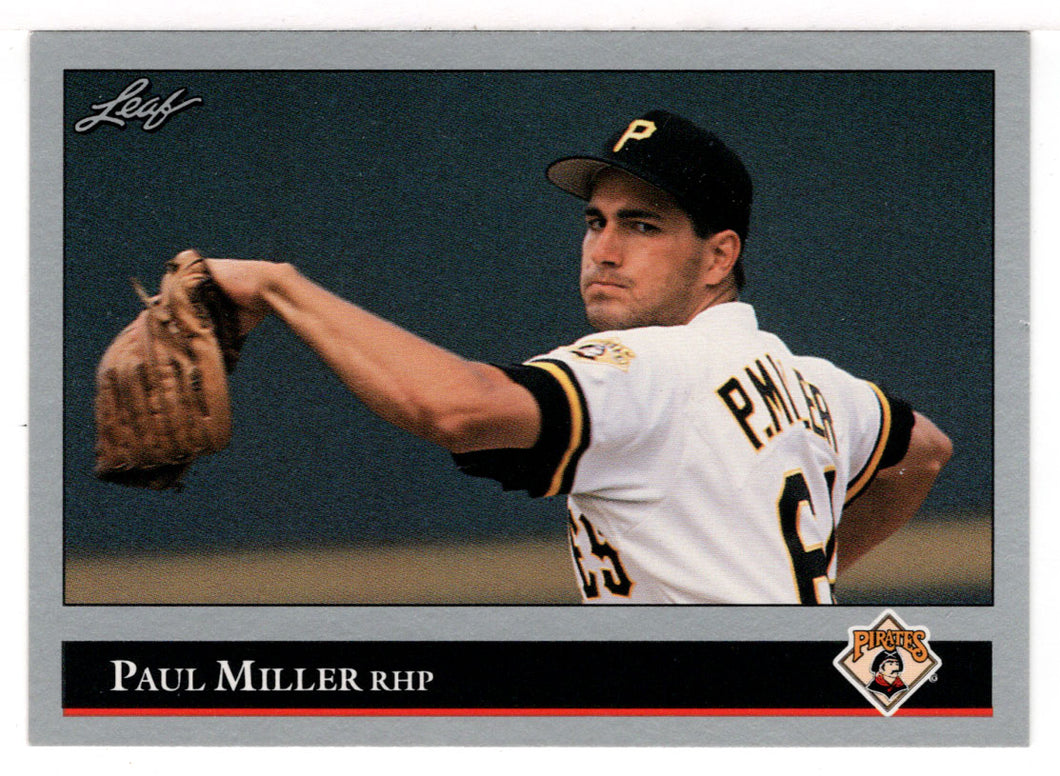 Paul Miller RC - Pittsburgh Pirates (MLB Baseball Card) 1992 Leaf # 492 Mint