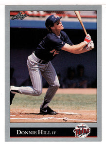 Donnie Hill - Minnesota Twins (MLB Baseball Card) 1992 Leaf # 498 Mint