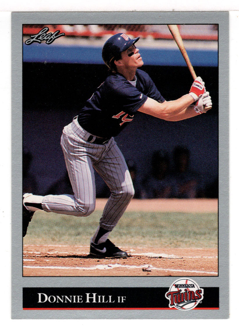 Donnie Hill - Minnesota Twins (MLB Baseball Card) 1992 Leaf # 498 Mint