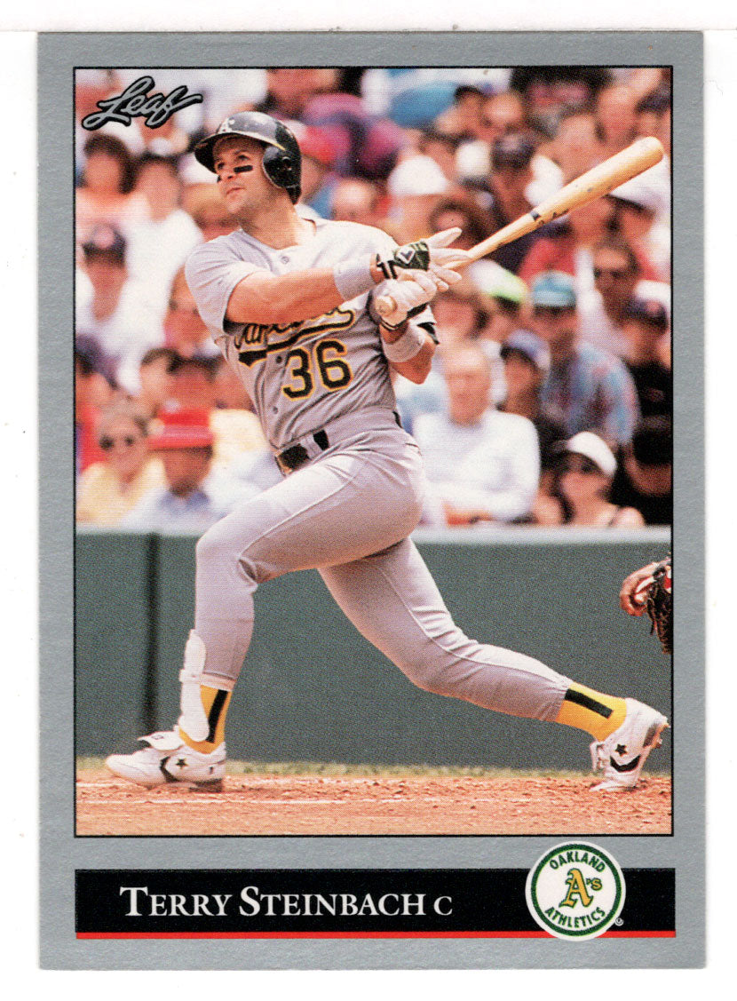 Terry Steinbach - Oakland Athletics (MLB Baseball Card) 1992 Leaf # 501 Mint