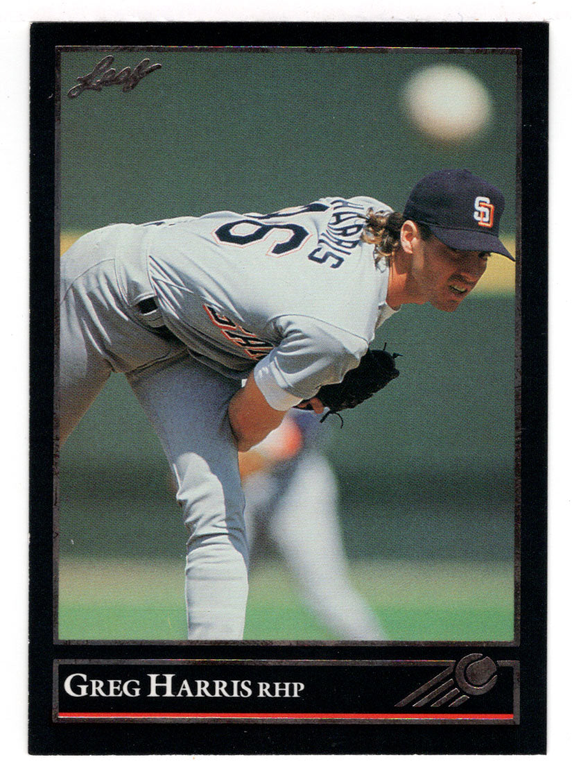 Greg W. Harris - San Diego Padres (MLB Baseball Card) 1992 Leaf Black Gold # 10 Mint