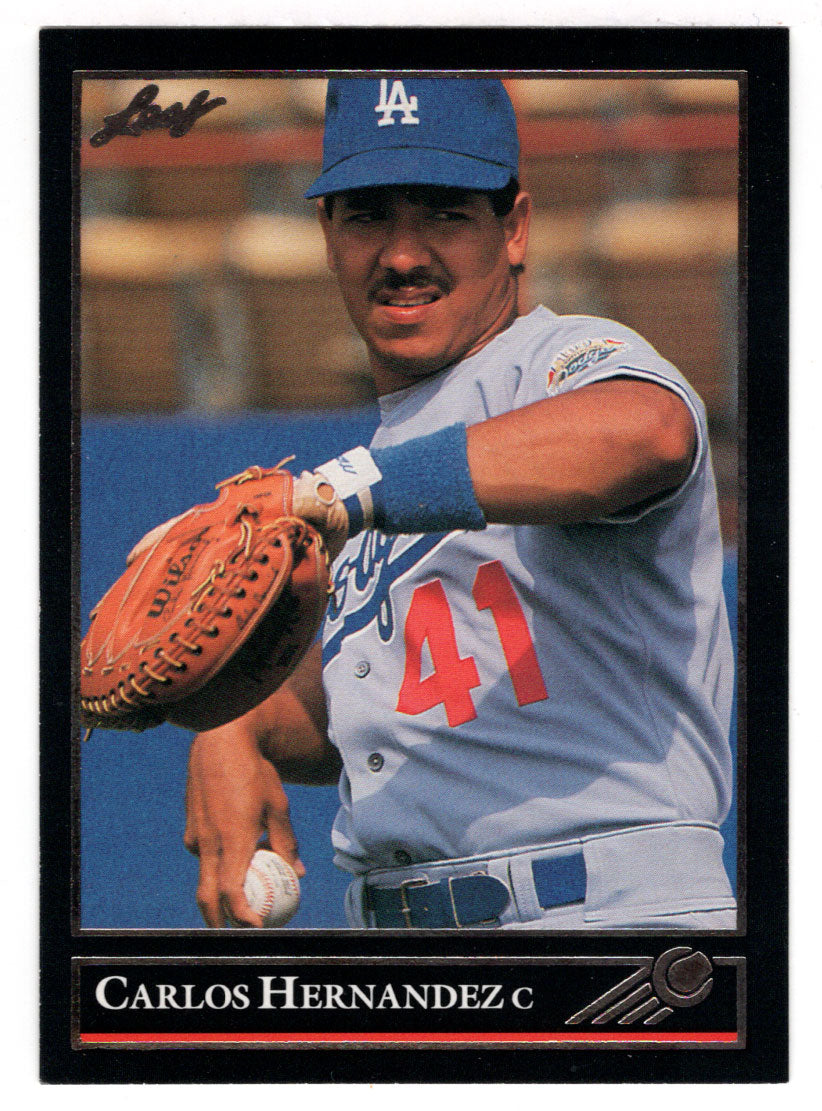 Carlos Hernandez - Los Angeles Dodgers (MLB Baseball Card) 1992 Leaf Black Gold # 54 Mint