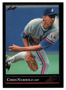Chris Nabholz - Montreal Expos (MLB Baseball Card) 1992 Leaf Black Gold # 327 Mint