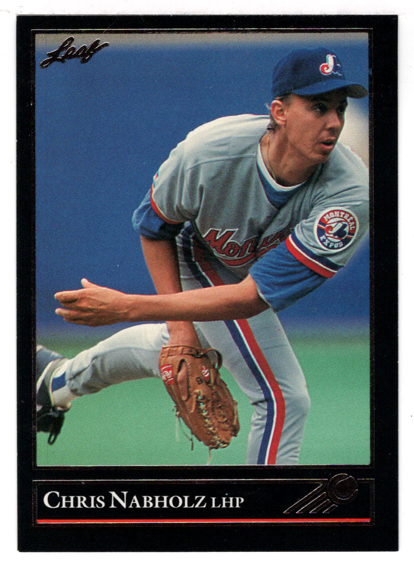 Chris Nabholz - Montreal Expos (MLB Baseball Card) 1992 Leaf Black Gold # 327 Mint