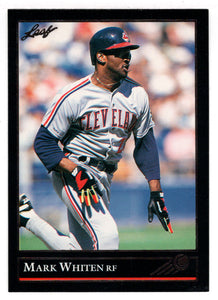 Mark Whiten - Cleveland Indians (MLB Baseball Card) 1992 Leaf Black Gold # 334 Mint