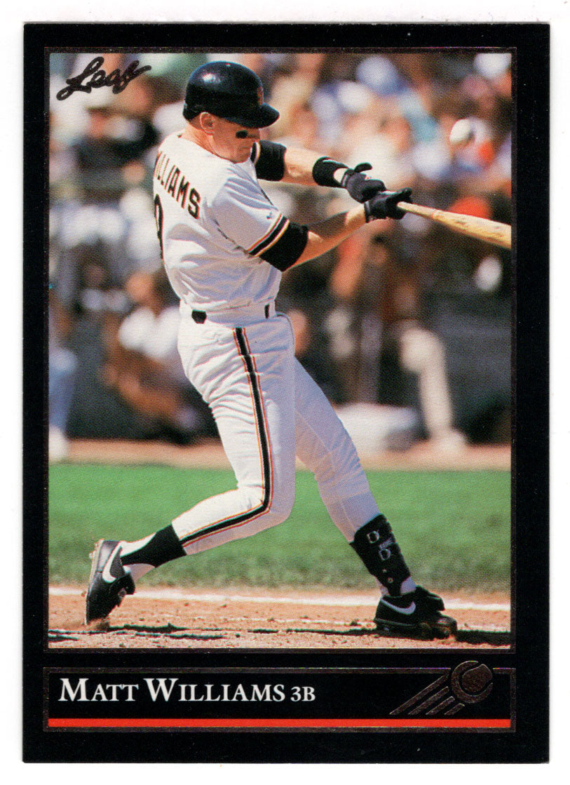 Matt Williams - San Francisco Giants (MLB Baseball Card) 1992 Leaf Black Gold # 373 Mint