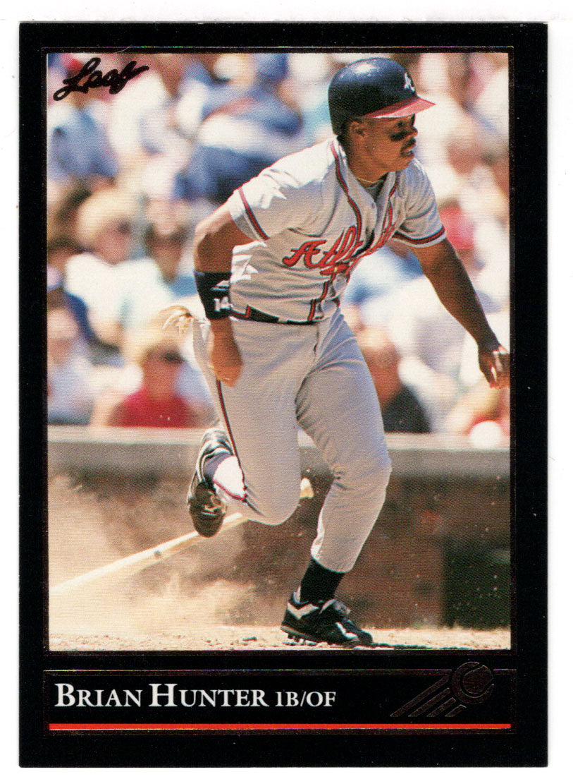 Brian Hunter - Atlanta Braves (MLB Baseball Card) 1992 Leaf Black Gold # 374 Mint