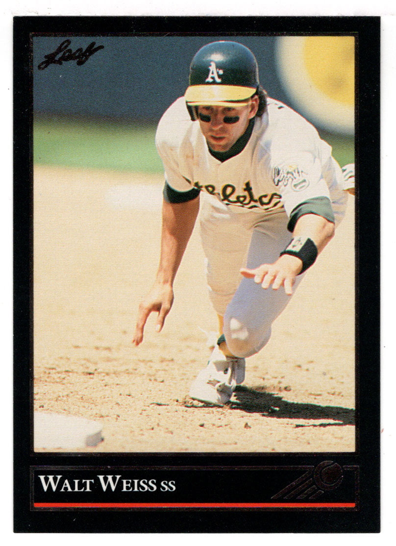 Walt Weiss - Oakland Athletics (MLB Baseball Card) 1992 Leaf Black Gold # 380 Mint