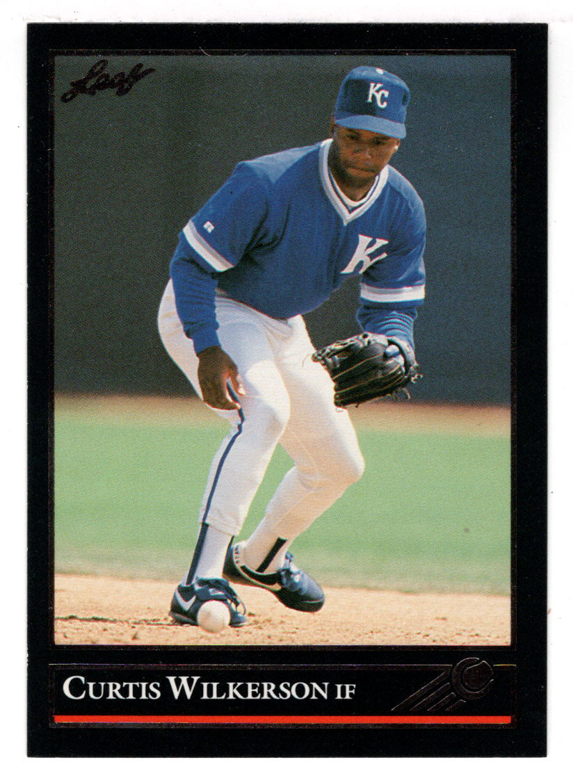 Curtis Wilkerson - Kansas City Royals (MLB Baseball Card) 1992 Leaf Black Gold # 387 Mint