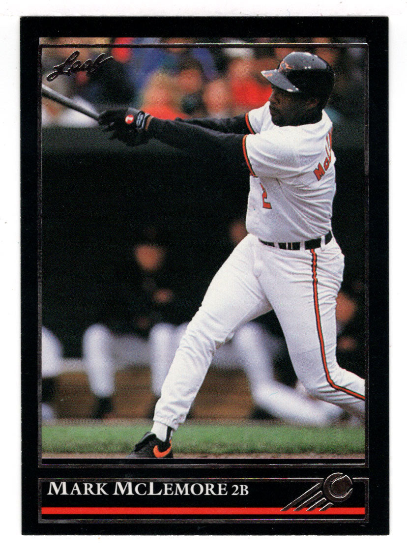 Mark McLemore - Baltimore Orioles (MLB Baseball Card) 1992 Leaf Black Gold # 427 Mint