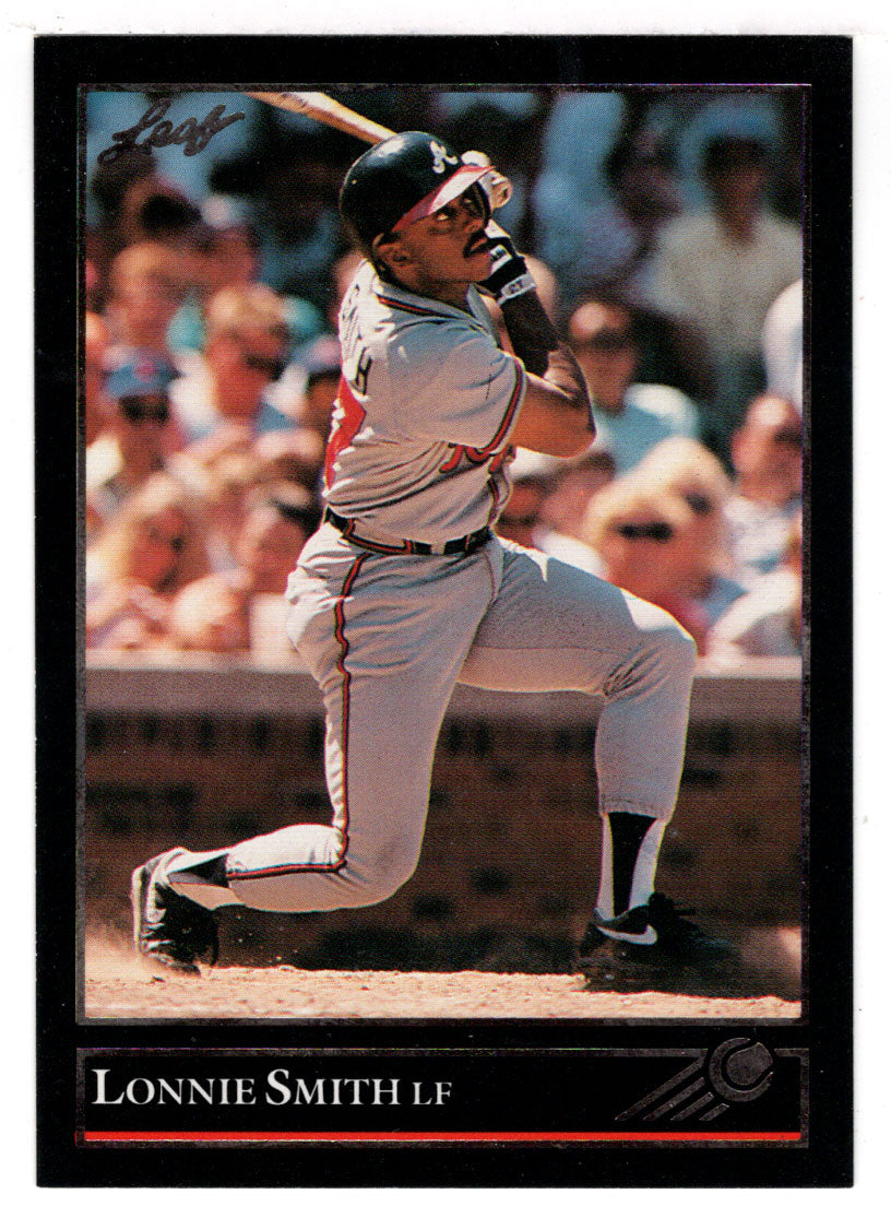 Lonnie Smith - Atlanta Braves (MLB Baseball Card) 1992 Leaf Black Gold # 480 Mint