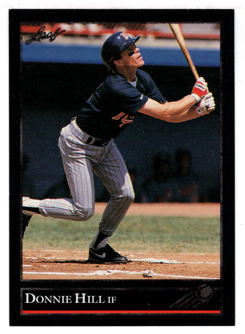 Donnie Hill - California Angels (MLB Baseball Card) 1992 Leaf Black Gold # 498 Mint