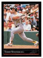 Terry Steinbach - Oakland Athletics (MLB Baseball Card) 1992 Leaf Black Gold # 501 Mint