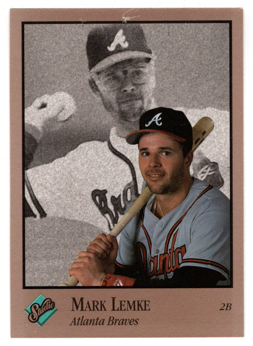 Mark Lemke - Atlanta Braves (MLB Baseball Card) 1992 Leaf Studio # 6 Mint