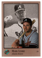 Mark Lemke - Atlanta Braves (MLB Baseball Card) 1992 Leaf Studio # 6 Mint