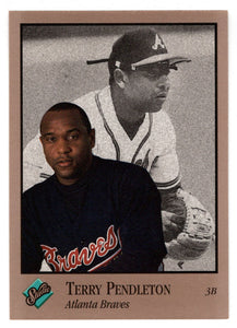 Terry Pendleton - Atlanta Braves (MLB Baseball Card) 1992 Leaf Studio # 8 Mint