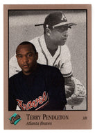 Terry Pendleton - Atlanta Braves (MLB Baseball Card) 1992 Leaf Studio # 8 Mint